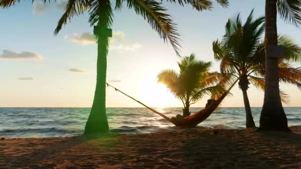 Lever de soleil sur la mer des Caraïbes — Video