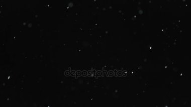 Gece gökten düşen kar parçacıklar