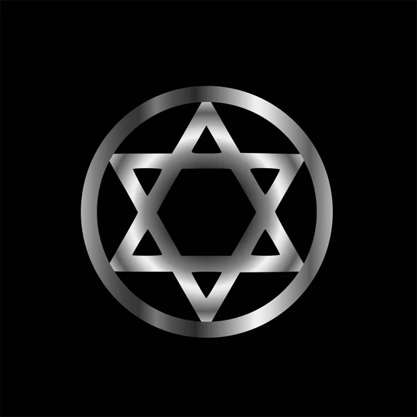 El sello de Salomón, un símbolo mágico o hexagrama — Vector de stock