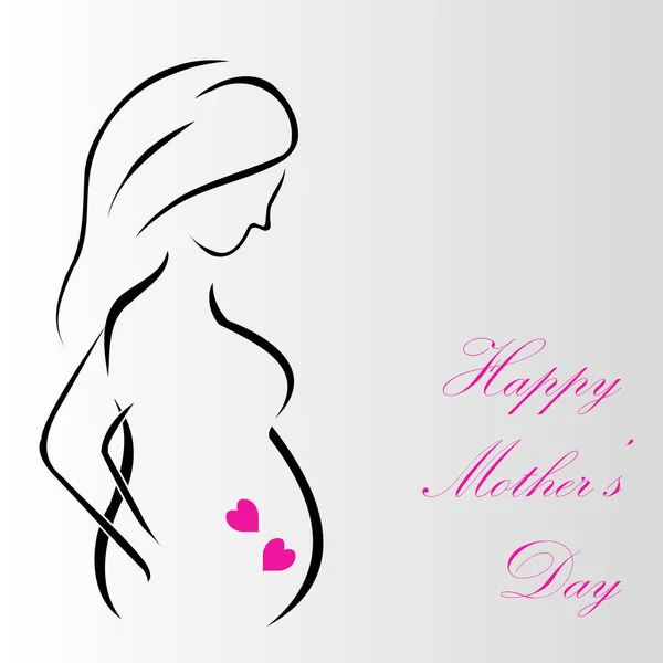 Happy Mother Day Greetings Mother — Stock Vector
