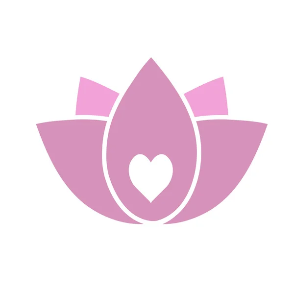 Lotus Staat Symbool Voor Zuiverheid Van Het Lichaam Spraak Geest — Stockvector