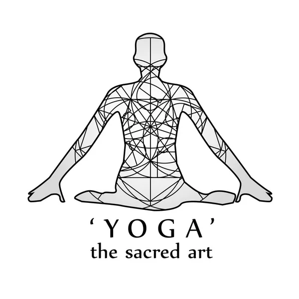 Yoga Sacred Art — Wektor stockowy