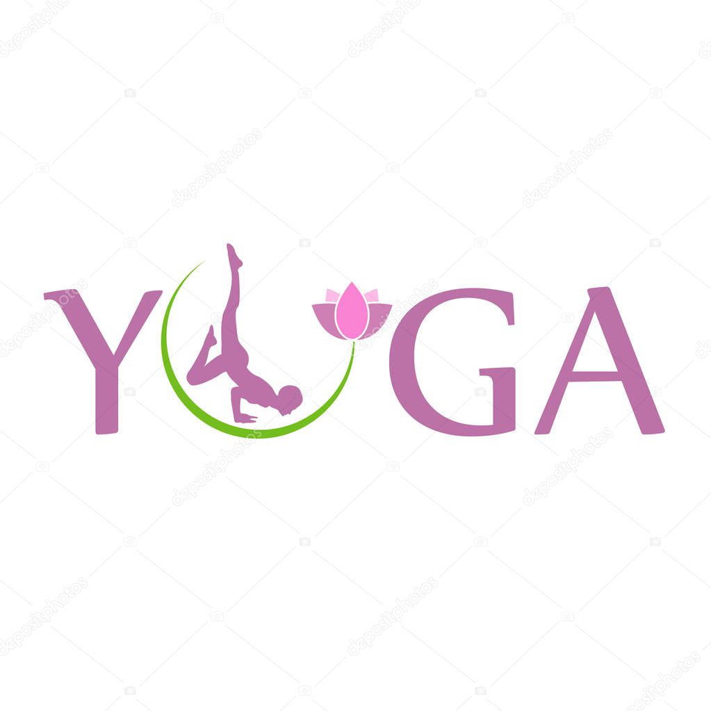 Lotus flower as symbol of yoga
