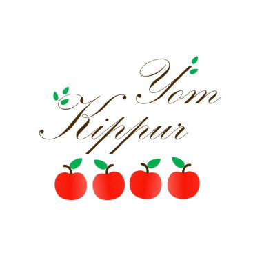 Yom Kippur kırmızı elma ile