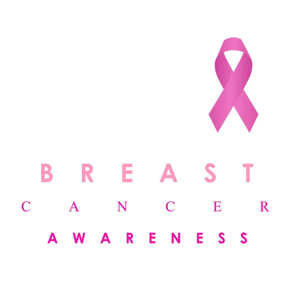 Brustkrebs Aufklärungsplakat Rosa Farben — Stockvektor