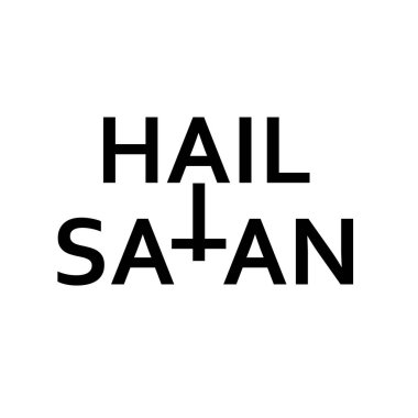 Hail Satan- Antichrist quote with occult symbol clipart