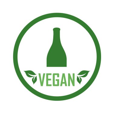 Organik güzelliklerle dolu bir sürahi. Sağlıklı bir çeşni olduğunu gösteren vegan gıda logosu.