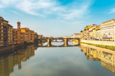 panoramik Floransa ve ponte Vecchio
