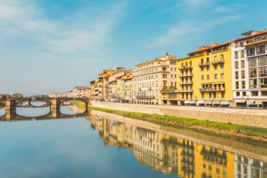 panoramik Floransa ve ponte Vecchio