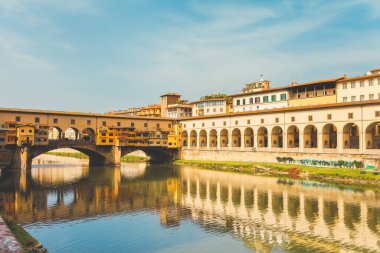 panoramik Floransa ve ponte Vecchio
