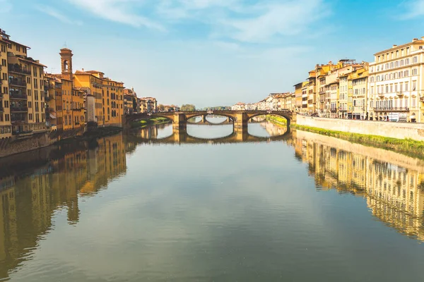 Panoramik Floransa Ponte Vecchio — Stok fotoğraf