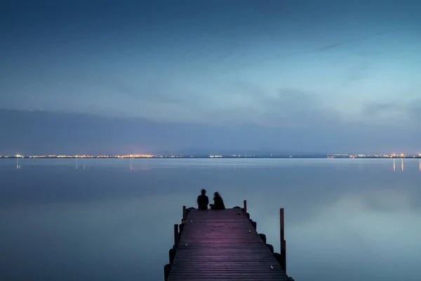 Sunset in Albufera Valencia — Stock Fotó