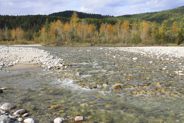 Sungai Irkut Lembah Tunka — Stok Foto