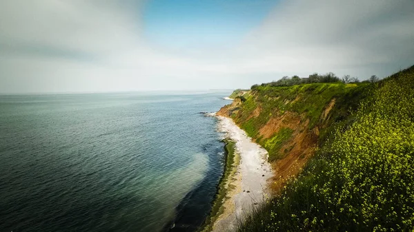Kliffen Zwarte Zee Coas Landschap Van Kliffen Strand Vama Veche — Stockfoto
