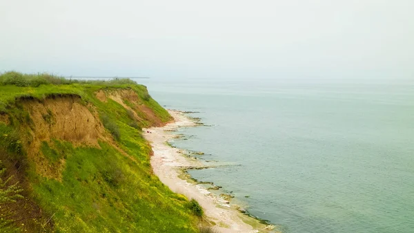 Falésias Mar Negro Paisagem Falésias Praia Vama Veche Romênia Natureza — Fotografia de Stock