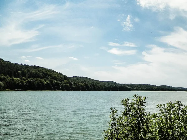 Landskap Ostrzyckie Lake Wiezyca Kashubian Regionen Polen Resekoncept — Stockfoto