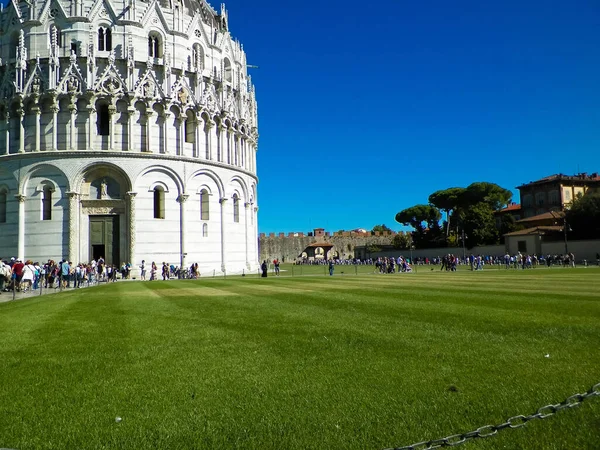 Pisa Tuscany Włochy Wrzesień 2019 Piazza Del Duomo Pizie Chrzest — Zdjęcie stockowe