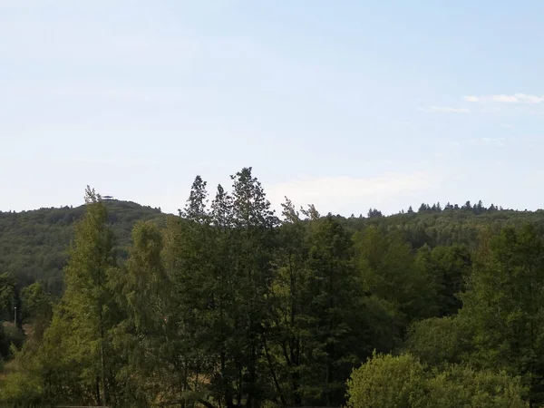 Paisagem Montanha Wiezyca Wiezyca Montanha Mais Alta Região Kashubian Conceito — Fotografia de Stock