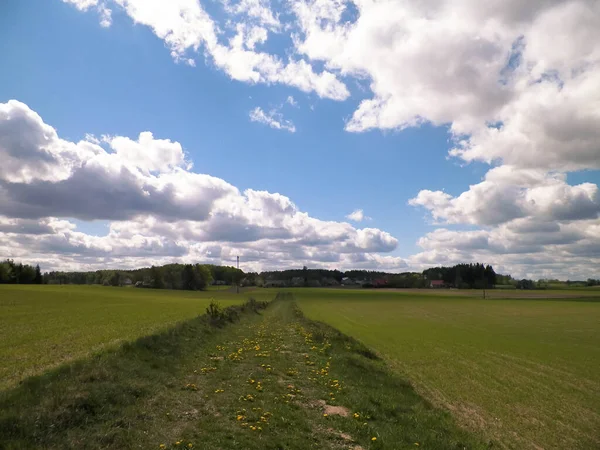 Offroad Kašubii Typická Krajina Kašubského Kraje Severní Polsko Cestovní Přírodní — Stock fotografie