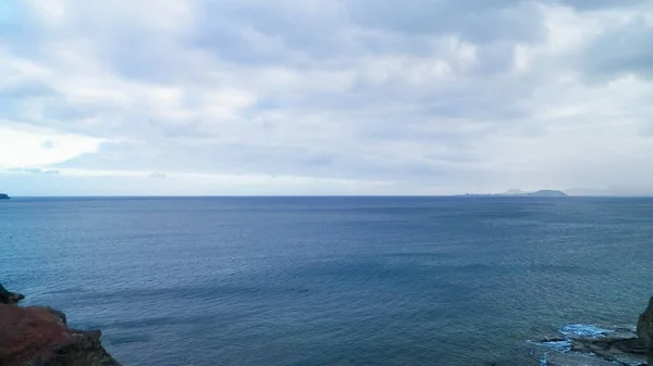 Área Costeira Falésias Playa Blanca Lanzarote Ilhas Canárias Viagens Conceito — Fotografia de Stock