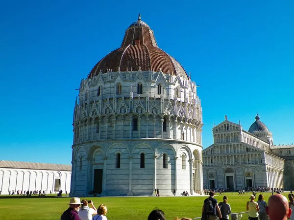 Pisa Tuskany Itálie Září 2019 Piazza Del Duomo Pisa Křtitel — Stock fotografie
