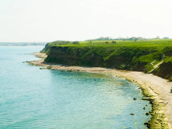 Scogliere Sul Mar Nero Coas Paesaggio Scogliere Spiaggia Vama Veche — Foto Stock