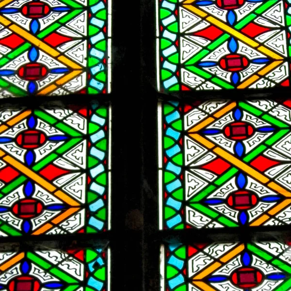 Vetri Colorati Come Sfondo Architettura Arch See Frombork Sfondo Artistico — Foto Stock
