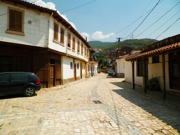 Gatene Pogradec Albania Pogradec Albania Som Ligger Ved Kysten Ochrid – stockfoto