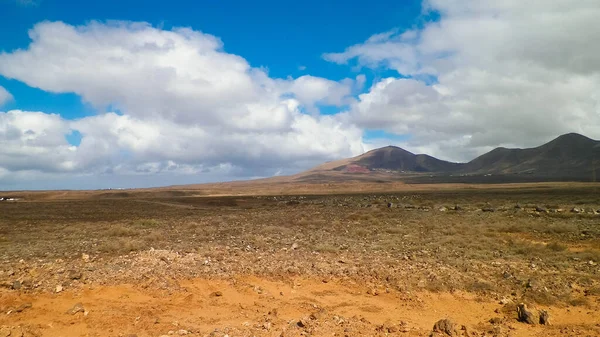 Desert Typical Landscape Lanzarote Canary Islands Travel Nature Concept — Stock Photo, Image