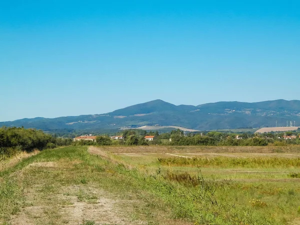 Toscana Vista Del Prado Los Apeninos Fondo Verano Toscana Italia — Foto de Stock