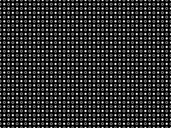 Modern Seamless Geometric Vector Design Repeated Black White Circular Dots — Stock Vector