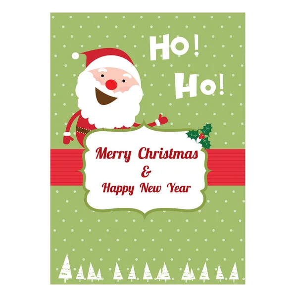 Greeting Card Merry Christmas Creative Hand Drawn Card Christmas Vector — Stock Vector