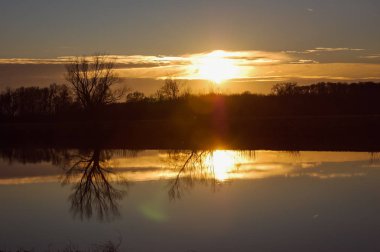 Kış manzarası ile zengin bir kar tanesi