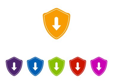 Düğme indirin, Simge İndirin, Web uygulaması ve web simgesi dosyası için İndirme Sembolü İndirin