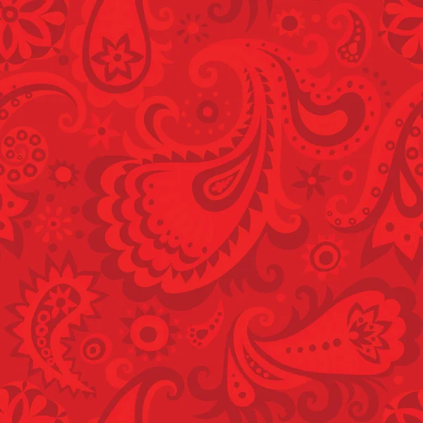 Vintage vermelho decorativo sem costura fundo padrão com abstrato — Vetor de Stock