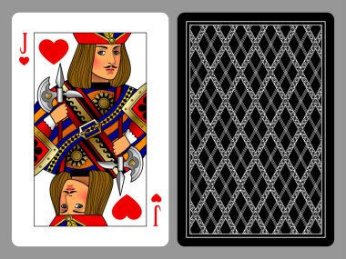 Kalpler Jack oyun kağıdı ve arka arka plan