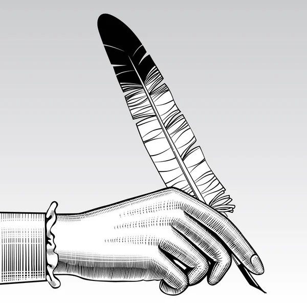 Kadın eli kalem ile