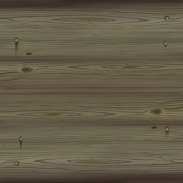 Темный деревянный фон с ногтями — стоковый вектор