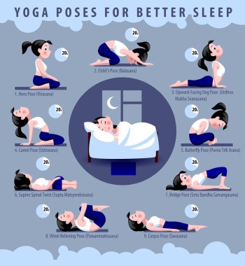 Daha iyi uyku için Yoga poses