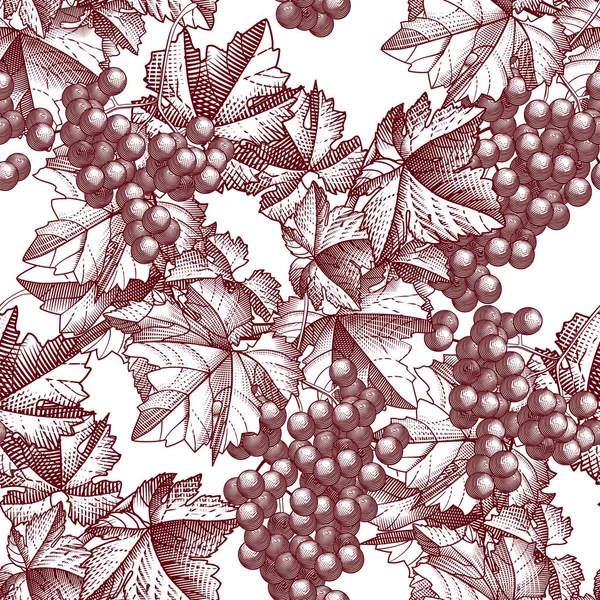 Fondo de uvas. Ilustración vectorial — Vector de stock