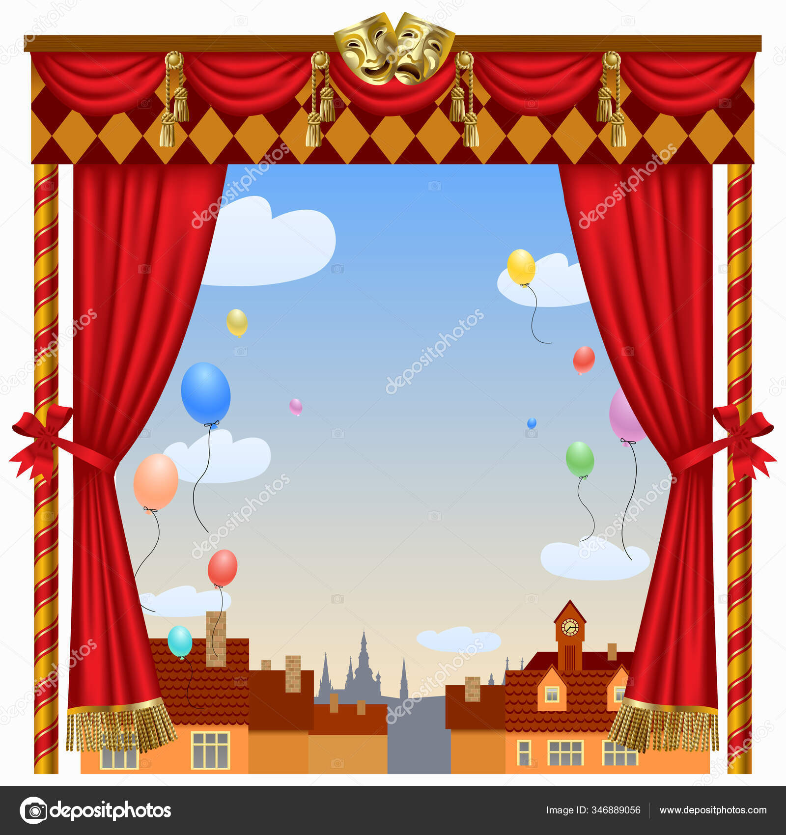 Puppet show theatre Royalty Free Vector Image - VectorStock