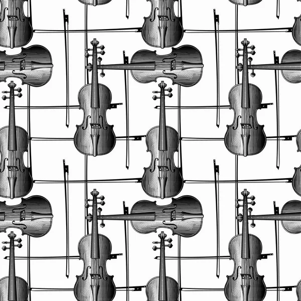 Violon. Instruments de musique sur fond blanc . — Image vectorielle