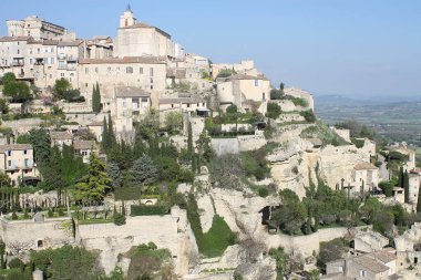 Gordes, Provence, Fransa 'da güzel bir köy.