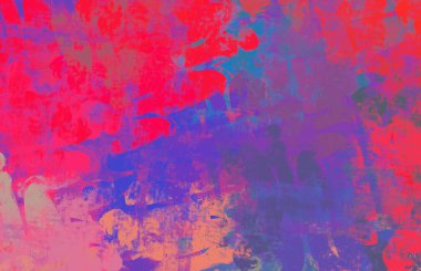Soyut arka plan sanatı. 2D çizim. Etkileyici yağlı boya resim. Tuvalde fırça darbeleri. Modern sanat. Çok renkli arkaplan. Çağdaş sanat. İfade. Sanatsal dijital palet.