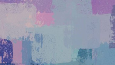 Soyut arka plan sanatı. 2D çizim. Etkileyici yağlı boya resim. Tuvalde fırça darbeleri. Modern sanat. Çok renkli arkaplan. Çağdaş sanat. İfade. Sanatsal dijital palet.