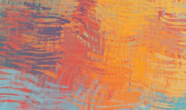 Soyut arka plan sanatı. 2D çizim. Etkileyici yağlı boya resim. Tuvalde fırça darbeleri. Modern sanat. Çok renkli arkaplan. Çağdaş sanat. İfade. Sanatsal dijital palet.
