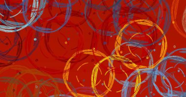 Soyut arka plan sanatı. 2D çizim. Etkileyici yağlı boya resim. Tuvalde fırça darbeleri. Modern sanat. Çok renkli arkaplan. Çağdaş sanat. İfade. Sanatsal dijital palet.