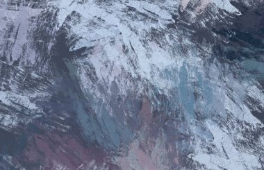 Soyut arka plan sanatı. 2D çizim. Etkileyici yağlı boya resim. Tuvalde fırça darbeleri. Modern sanat. Çok renkli arkaplan. Çağdaş sanat. İfade. Sanatsal dijital palet.