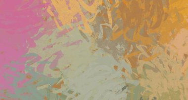 Soyut arka plan sanatı. 2D çizim. Etkileyici yağlı boya resim. Tuvalde fırça darbeleri. Modern sanat. Çok renkli arkaplan. Çağdaş sanat. İfade. Sanatsal dijital palet.