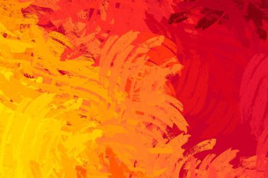 Soyut arka plan sanatı. 2D çizim. Etkileyici yağlı boya resim. Tuvalde fırça darbeleri. Modern sanat. Çok renkli arkaplan. Çağdaş sanat. İfade. Sanatsal dijital palet.